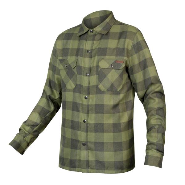 Hummvee Flannel Shirt - Bottle Green